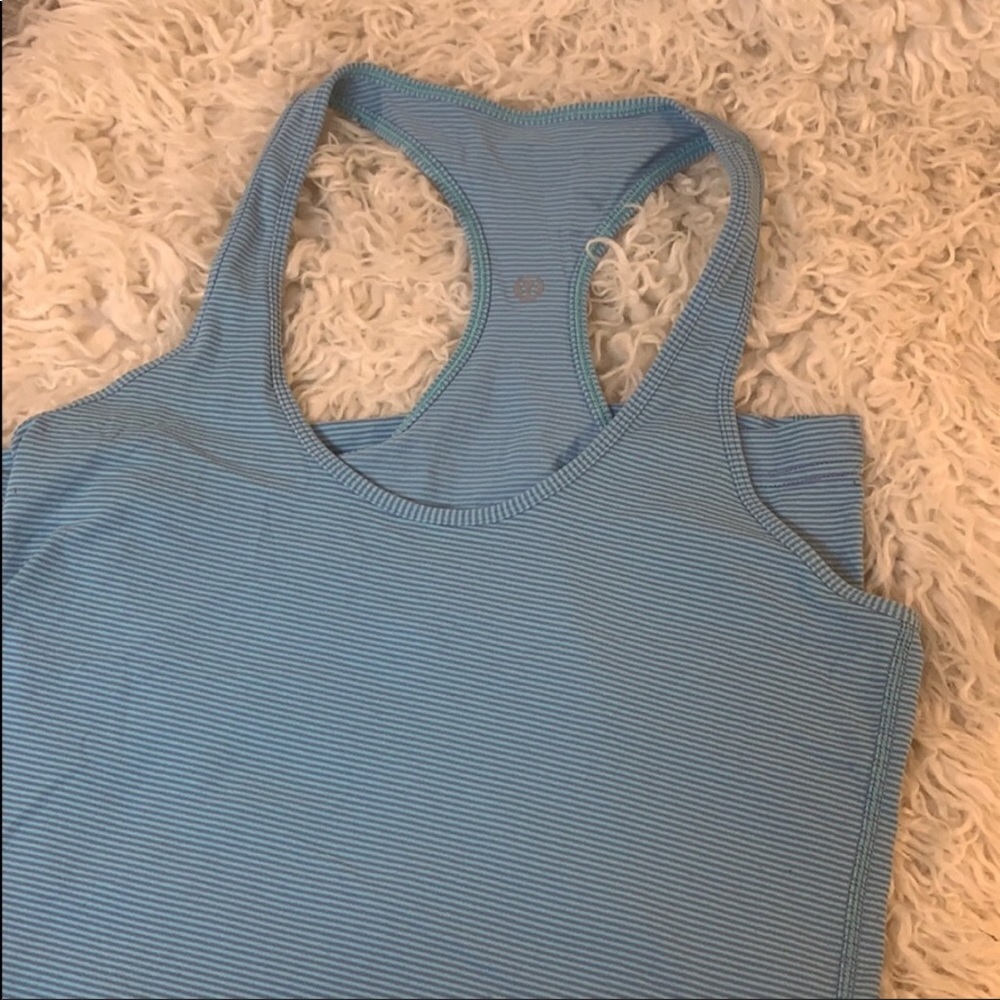 Lululemon Striped Racerback Tank Top